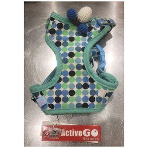 Turquoise Polka Dot EasyGo Dog Harness - NWT, XSmall